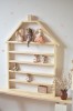 drewniany garaż domek półka do pokoju dziecka na zabawki i figurki
