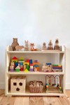Regał Montessori z drewna litego Mały Odkrywca